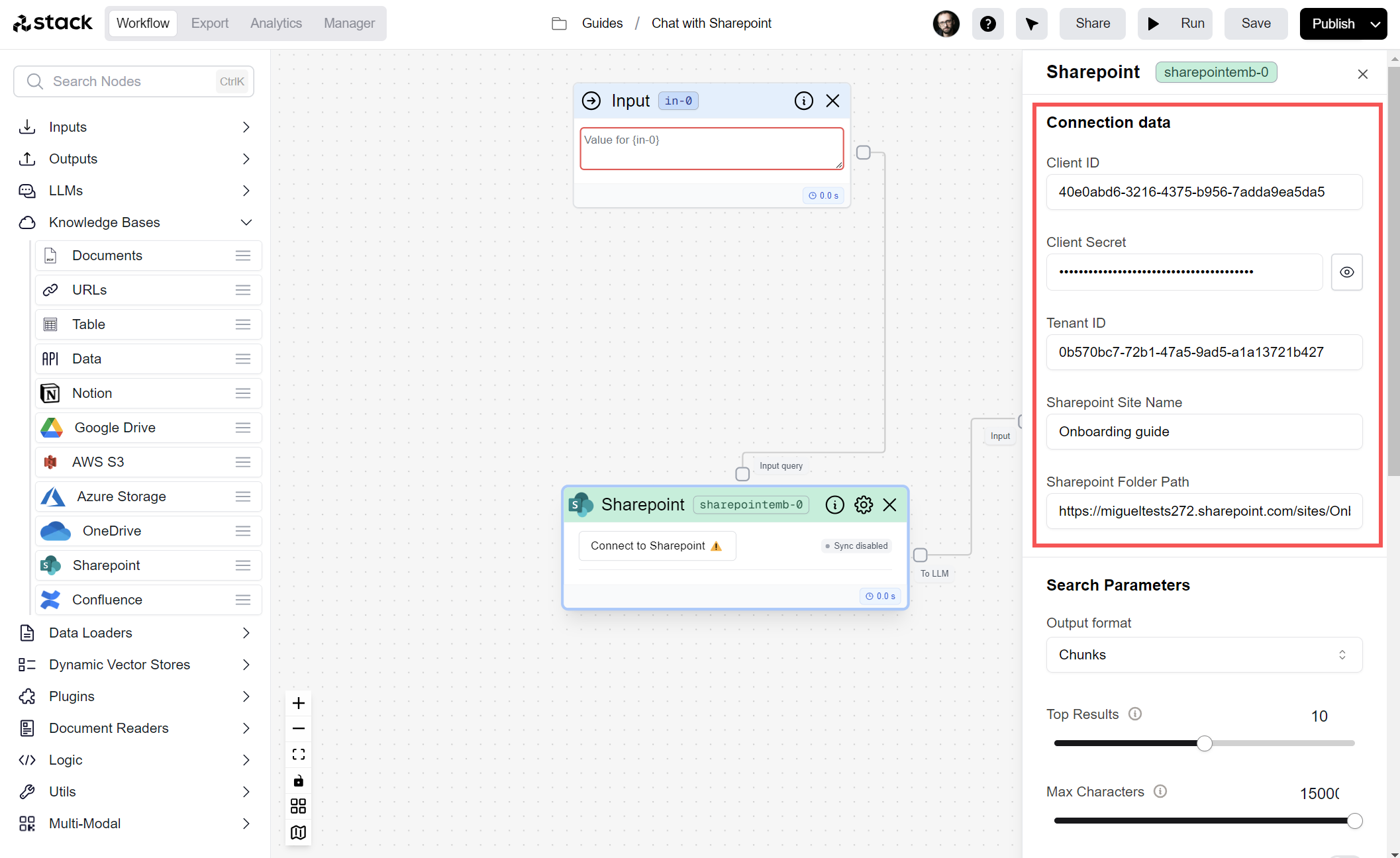 Add Connection
data