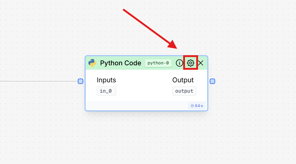 Click Settings Python
Node