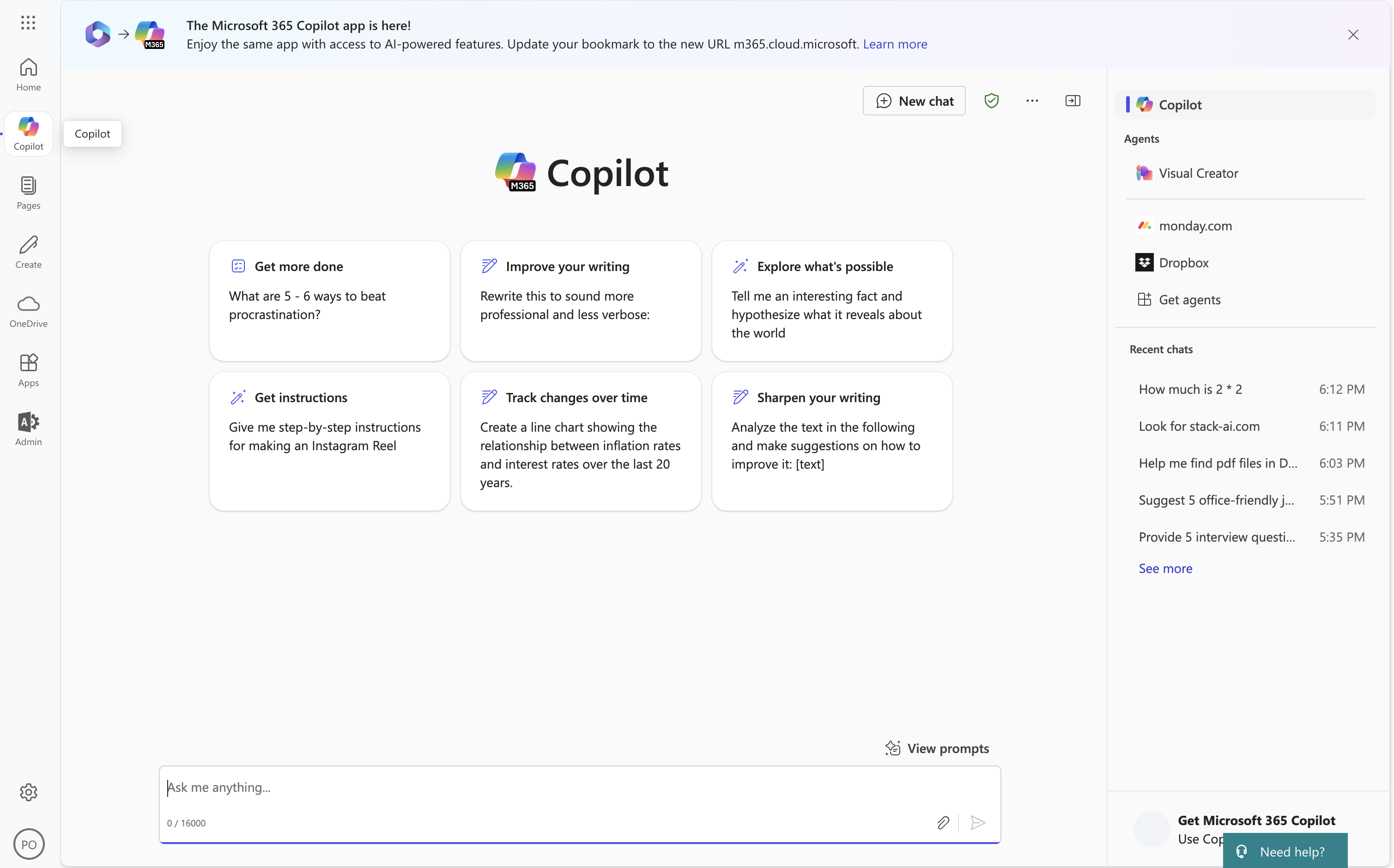 Copilot Chat Main
View