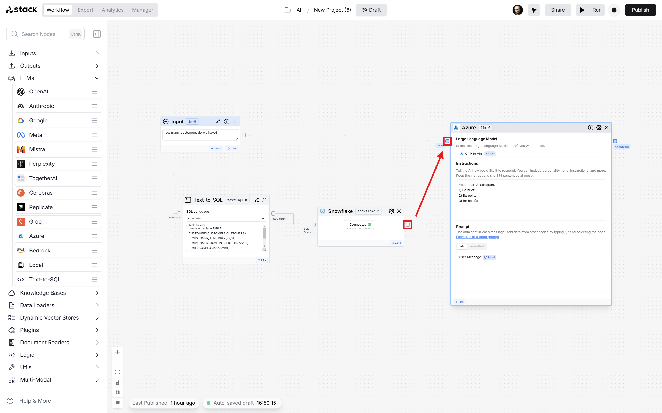 Connect Snowflake to Azure
LLM